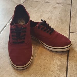 Vans sneakers low profile maroon burgundy